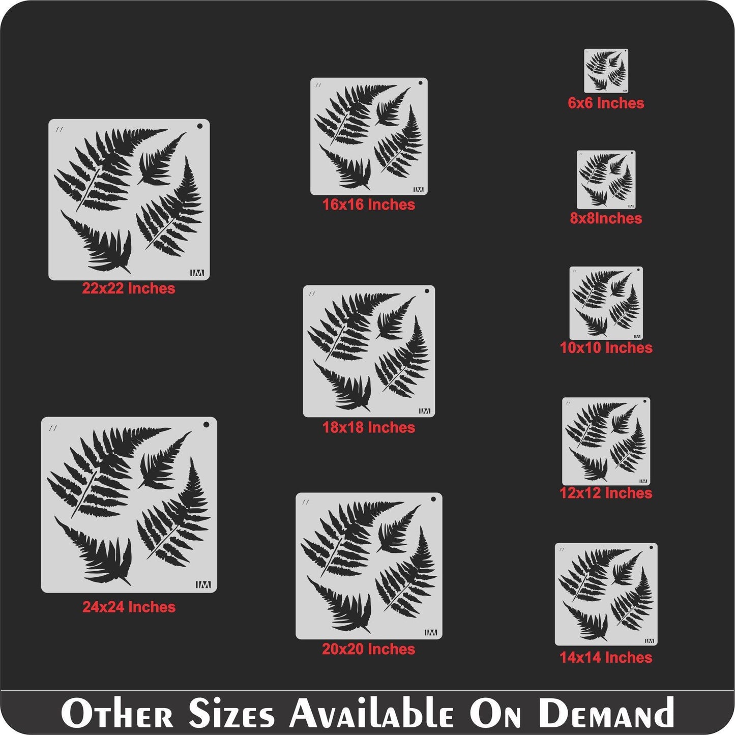 Fern Tree Leaf Stencil , Wall Stencils For wall Painting Airbrush Painting Art Cake Spray Mold DIY Decor Crafts Canvas.ID#11