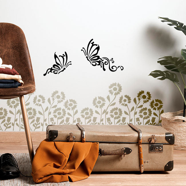 Flower and Butterfly Stencil For wall Painting Airbrush Painting Art Cake Spray Mold DIY Decor Crafts Canvas.ID#13