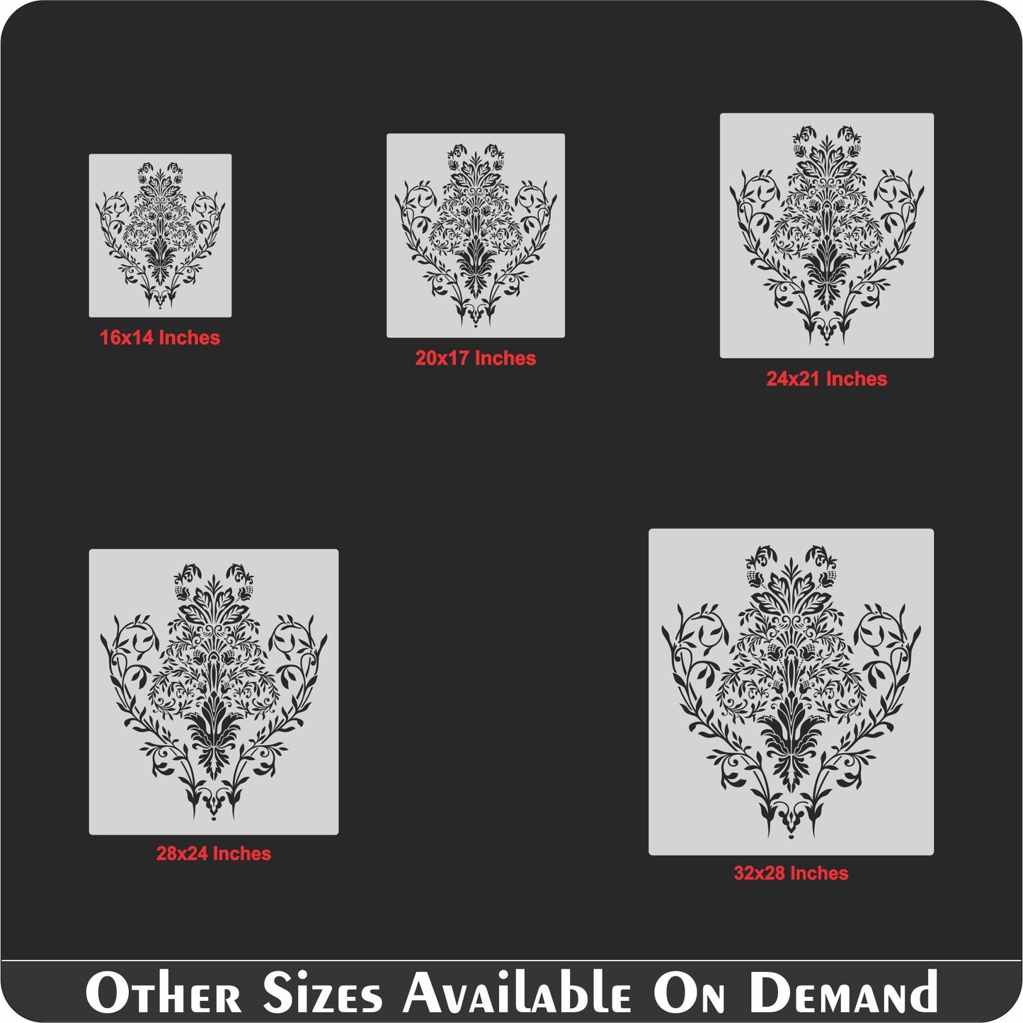 Laxury Damask Stencils For Walls Painting Scrapbooking Stamping Stamp Album Decorative stencil. ID #145