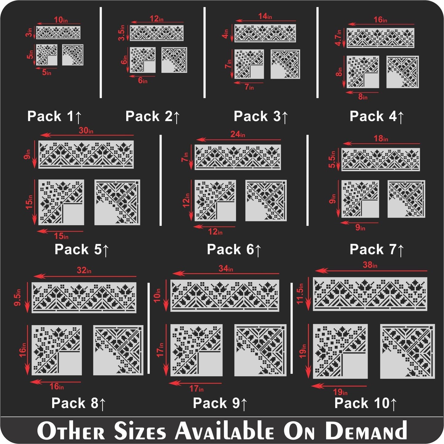 Indian Inlay(furniture and fabric) Reusable Stencil For Canvas And Wall Painting.ID#462