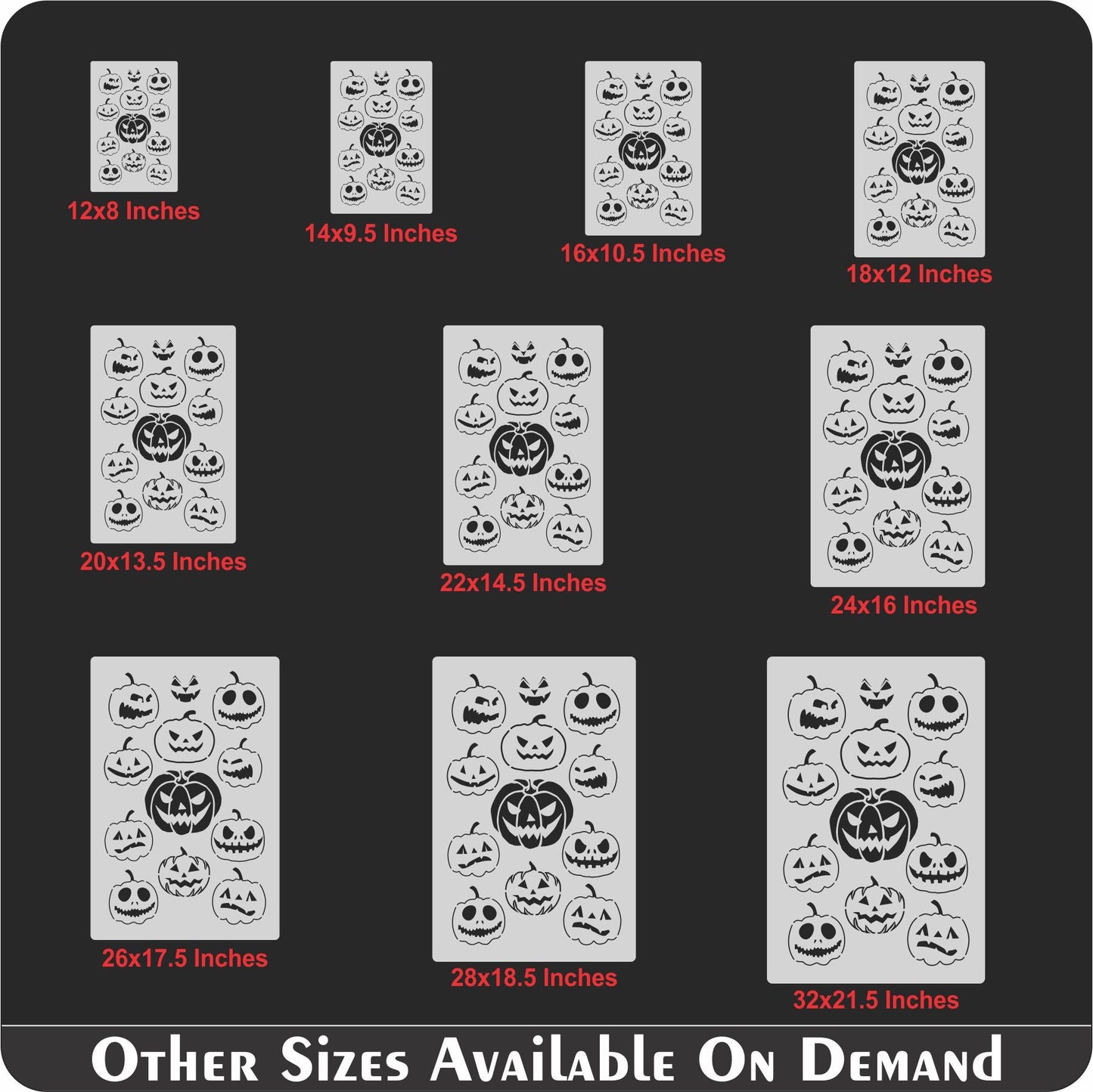 Pumpkin Halloween Stencil for Painting Scrapbook Coloring Embossing Album Decor. ID #589 – ID# 234