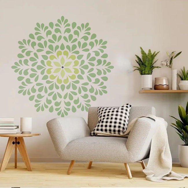 Symmetrical Mandala Painting Wall Stencils for Home Wall Decor.ID#590 – ID# 249