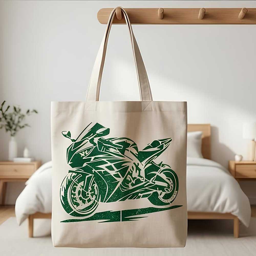 Kawasaki Ninja Bike Stencil for Wall, Garage, Helmet, Wood & Fabric Art – Sports Motorcycle Design – ID# 30