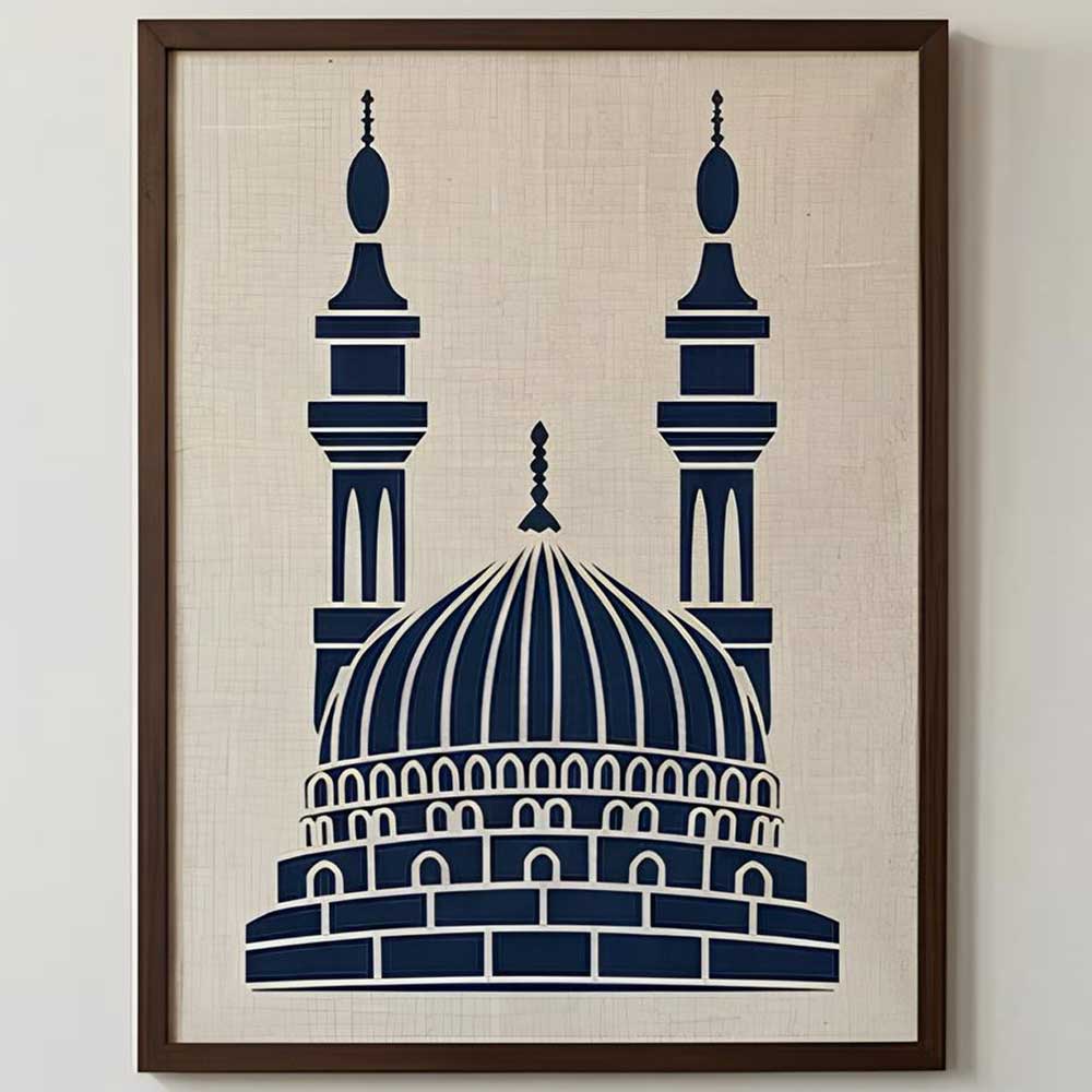 Harmony Mosque Stencil for Wall, Canvas, Wood & Islamic Décor Art – Reusable Mylar Design – ID# 29