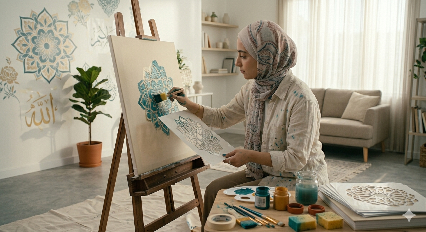High-quality stencil designs specially created for wall painting and canvas artwork.