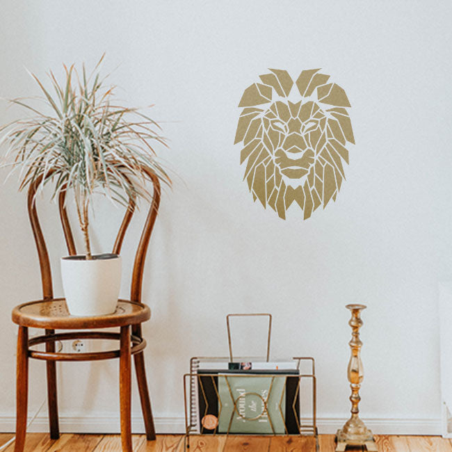 Lion Reusable Stencil for Canvas and wall painting.ID#108