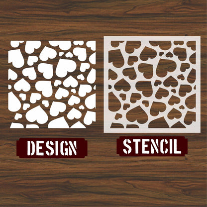 Hearts Stencil , Wall Stencils For wall Painting Airbrush Painting Art Cake Spray Mold DIY Decor Crafts Canvas.ID#10-3