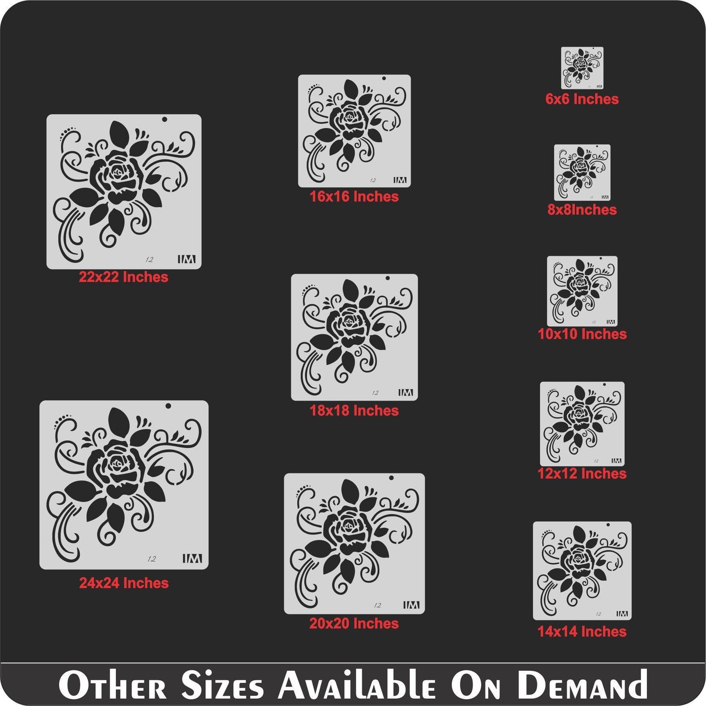 Rose Florel Stencil , Wall Stencils For wall Painting Airbrush Painting Art Cake Spray Mold DIY Decor Crafts Canvas.ID#12