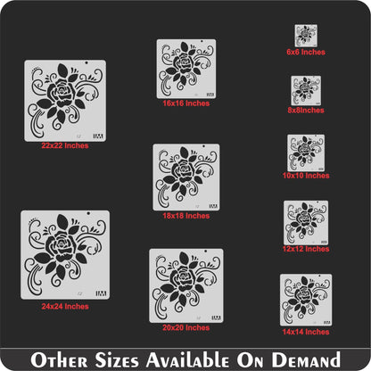 Rose Florel Stencil , Wall Stencils For wall Painting Airbrush Painting Art Cake Spray Mold DIY Decor Crafts Canvas.ID#12