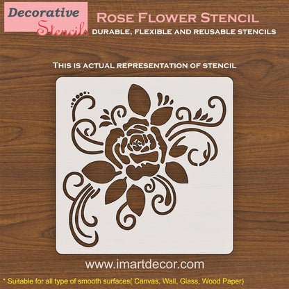 Rose Florel Stencil , Wall Stencils For wall Painting Airbrush Painting Art Cake Spray Mold DIY Decor Crafts Canvas.ID#12