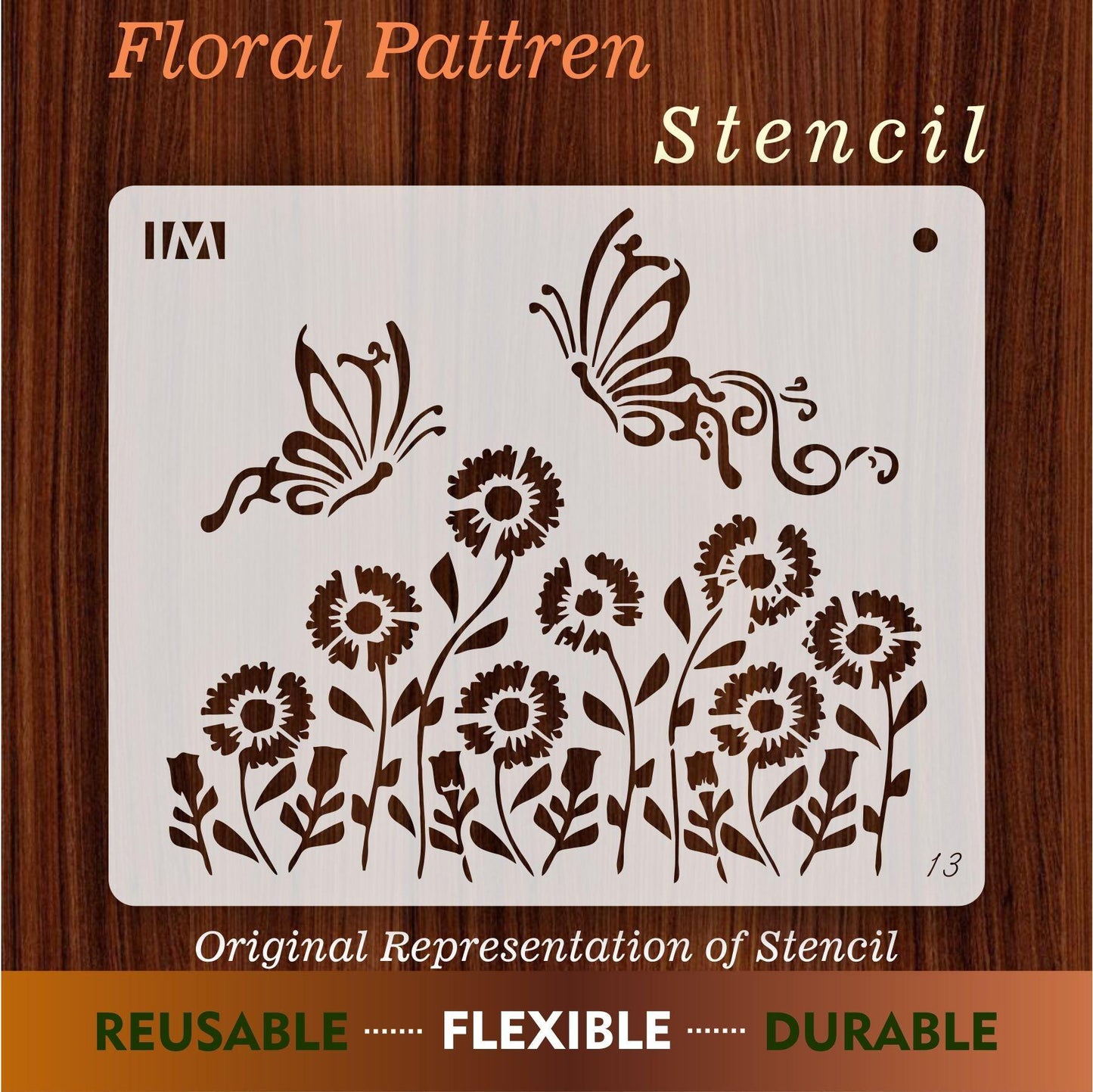Flower and Butterfly Stencil For wall Painting Airbrush Painting Art Cake Spray Mold DIY Decor Crafts Canvas.ID#13