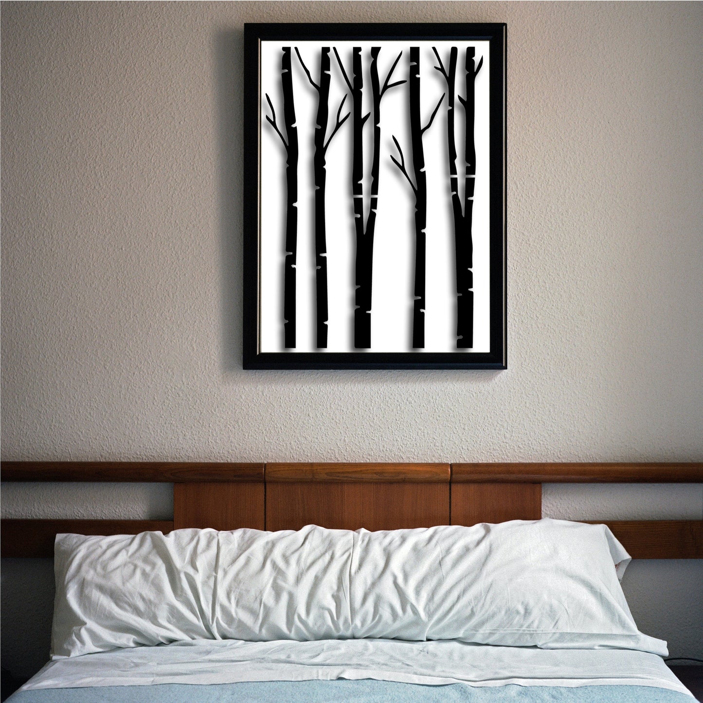 Brish Tree Reusable Stencil For Canvas And Wall Painting.ID#147