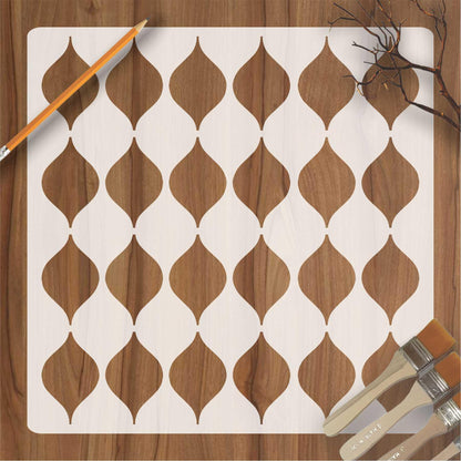 Japanese Pattern Reusable Stencil for Canvas and wall painting.ID#156