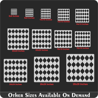 Japanese Pattern Reusable Stencil for Canvas and wall painting.ID#156