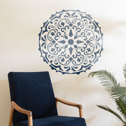Mandala Reusable Stencil for Canvas and wall painting.ID#157