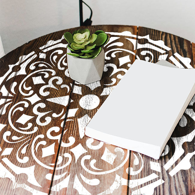 Mandala Reusable Stencil for Canvas and wall painting.ID#157