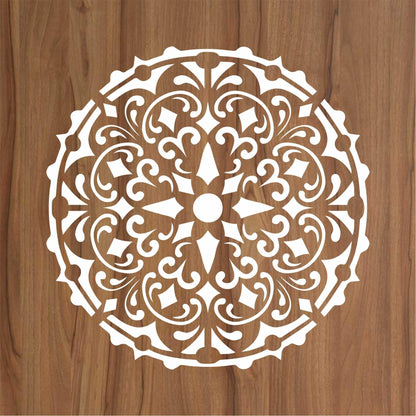 Mandala Reusable Stencil for Canvas and wall painting.ID#157