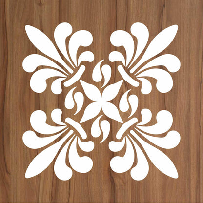 Patel Tile Reusable Stencil for Canvas and wall painting.ID#159