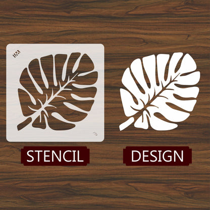 Leaf Reusable Stencil For Canvas And Wall Painting.I– ID# 251