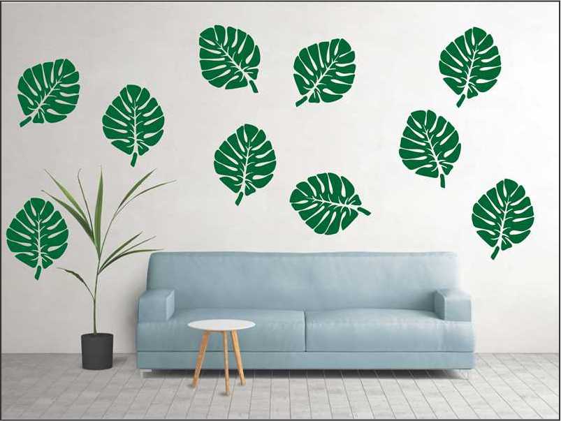 Leaf Reusable Stencil For Canvas And Wall Painting.I– ID# 251