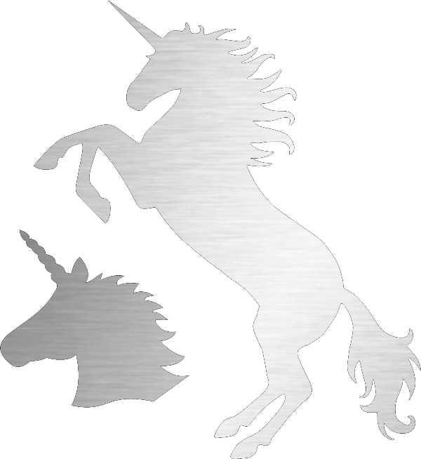 Unicorn Plasma Reusable Stencil For Canvas And Wall Painting.ID#178