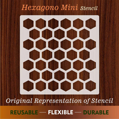 Hexagano Mini Pattern Stencil , Wall Stencils For wall Painting Airbrush Painting Art Cake Spray Mold DIY Decor Crafts Canvas.ID#181