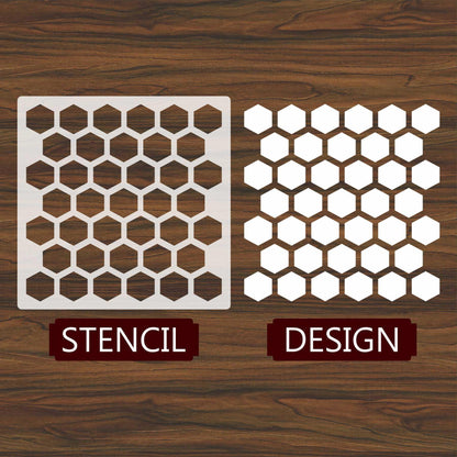 Hexagano Mini Pattern Stencil , Wall Stencils For wall Painting Airbrush Painting Art Cake Spray Mold DIY Decor Crafts Canvas.ID#181