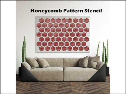 Hexagano Mini Pattern Stencil , Wall Stencils For wall Painting Airbrush Painting Art Cake Spray Mold DIY Decor Crafts Canvas.ID#181