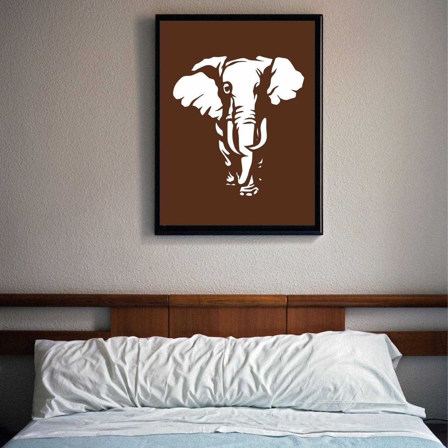 Elephant Reusable Stencil For Canvas And Wall Painting.ID#196