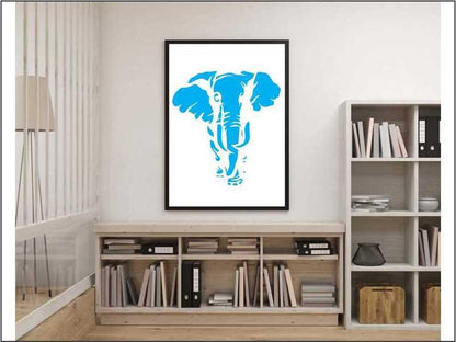 Elephant Reusable Stencil For Canvas And Wall Painting.ID#196