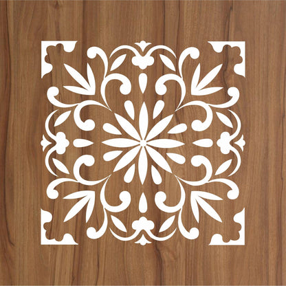 Floor Tile Pattern  Reusable Stencil For Canvas And Wall Painting.ID#201
