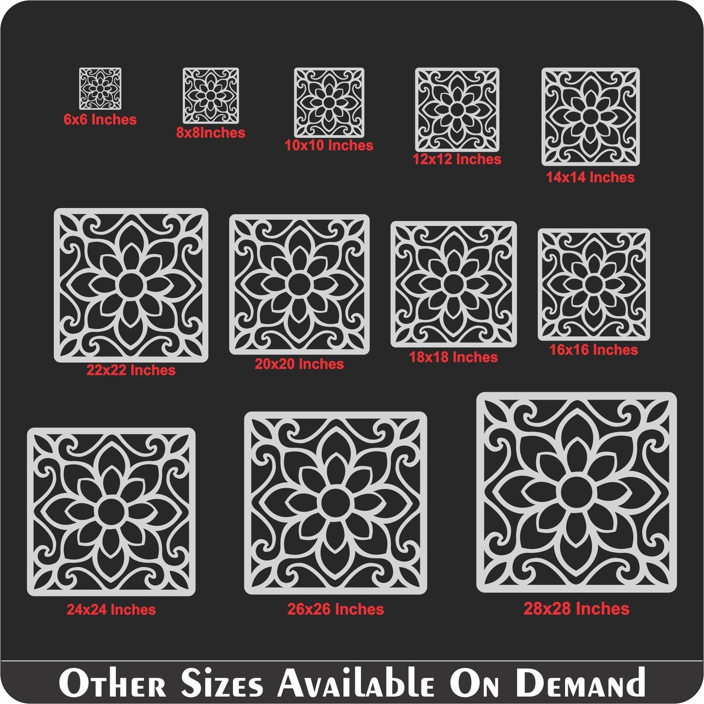 Floor Tile Pattern  Reusable Stencil For Canvas And Wall Painting.ID#201