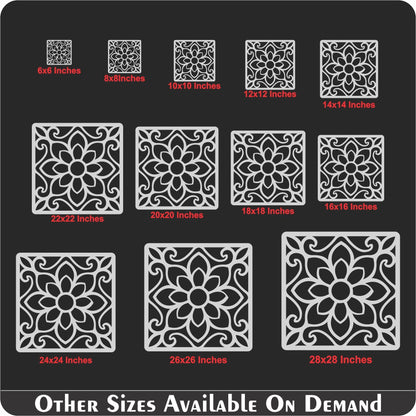 Floor Tile Pattern  Reusable Stencil For Canvas And Wall Painting.ID#201
