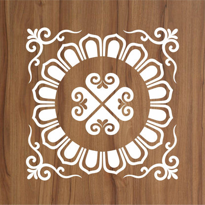 Floor Tile Pattern  Reusable Stencil For Canvas And Wall Painting.ID#202