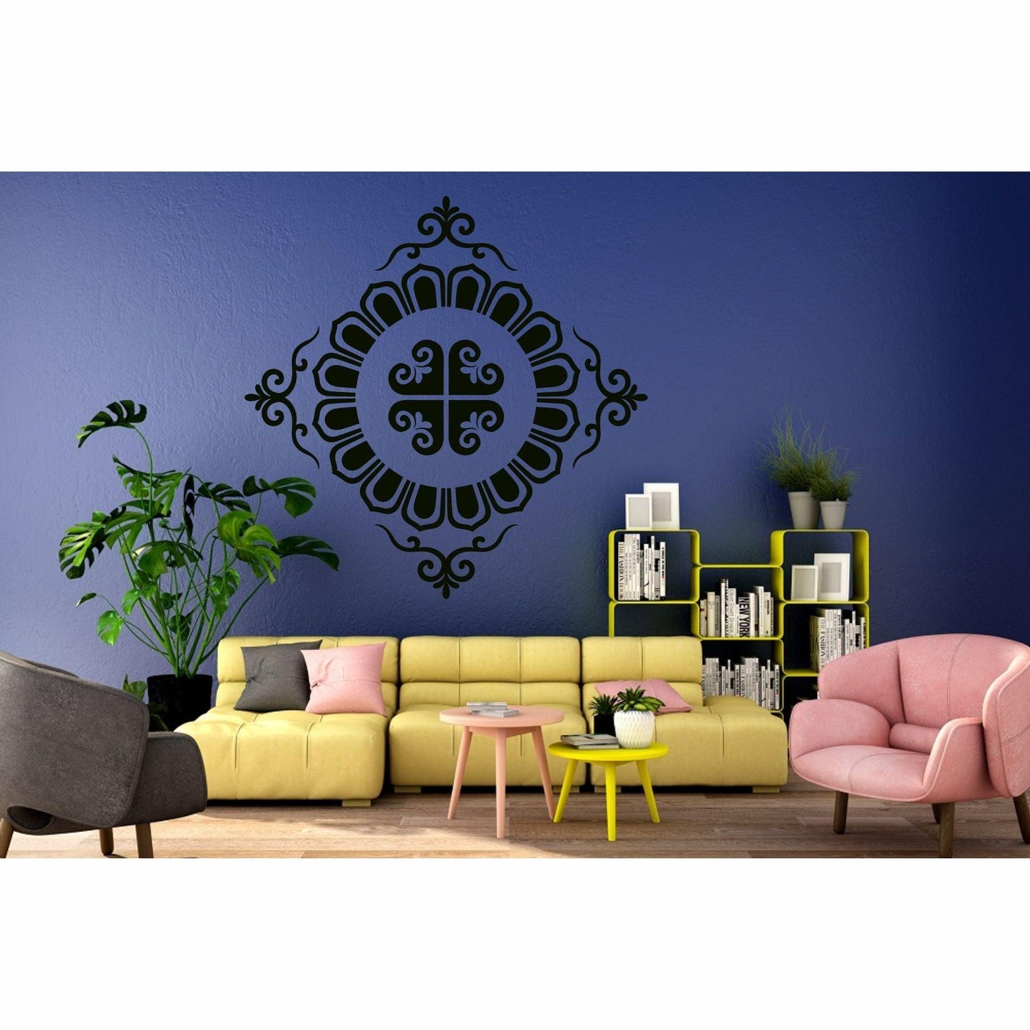 Floor Tile Pattern  Reusable Stencil For Canvas And Wall Painting.ID#202