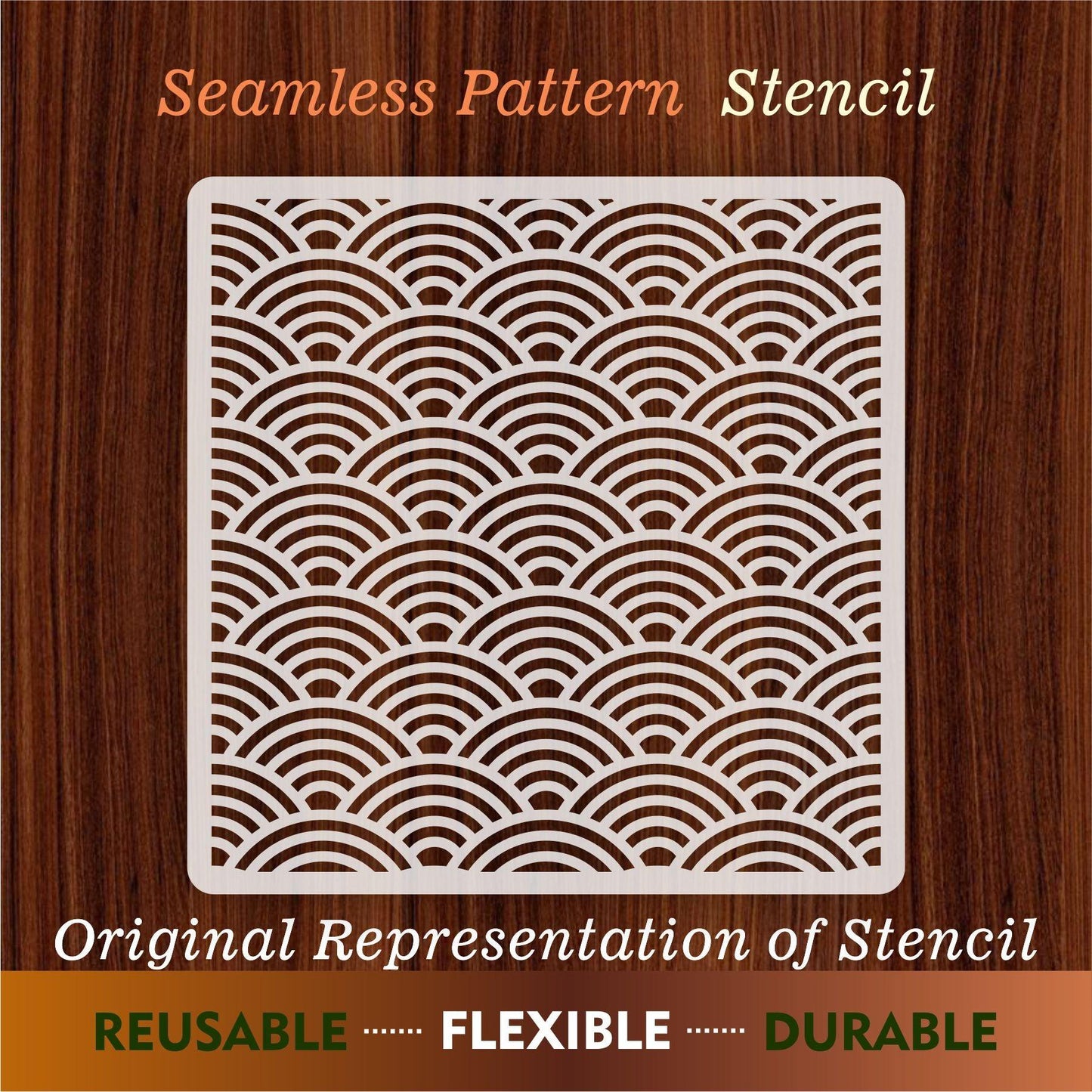 Seamless Pattern  Reusable Stencil For Canvas And Wall Painting.ID#204