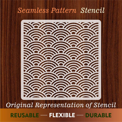 Seamless Pattern  Reusable Stencil For Canvas And Wall Painting.ID#204
