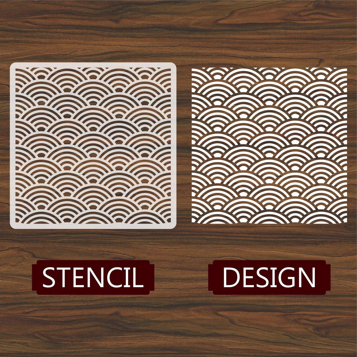 Seamless Pattern  Reusable Stencil For Canvas And Wall Painting.ID#204