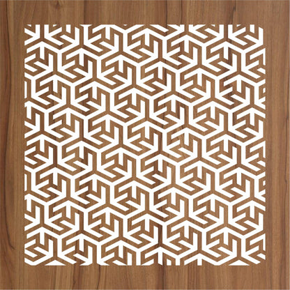 Geometric Pattern  Reusable Stencil For Canvas And Wall Painting.ID#205