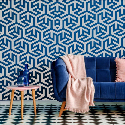Geometric Pattern  Reusable Stencil For Canvas And Wall Painting.ID#205
