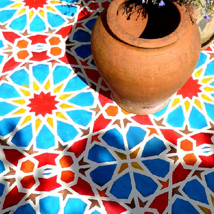 Islamic Geometric Pattern Reusable Stencil For Canvas And Wall Painting.ID#207