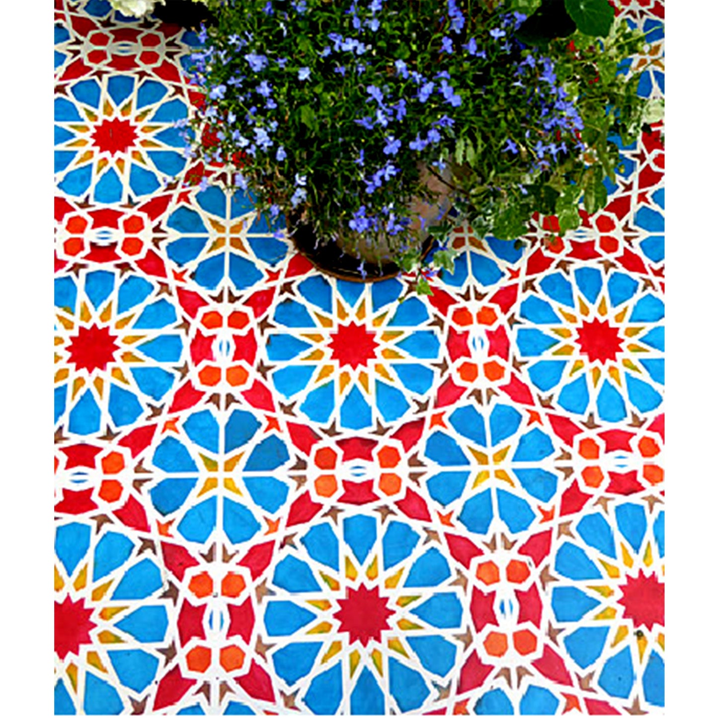 Islamic Geometric Pattern Reusable Stencil For Canvas And Wall Painting.ID#207