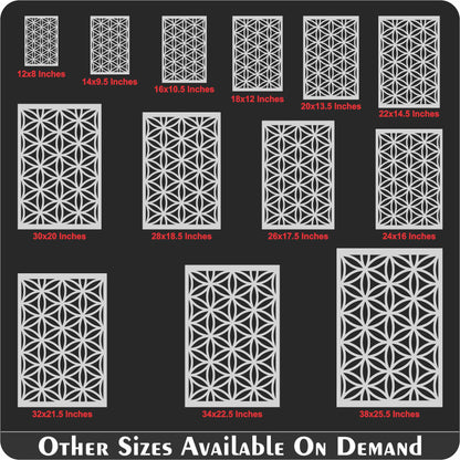 Flower of Life Pattern Moroccan Fabric Reusable Stencil For Canvas And Wall Painting.ID#208H