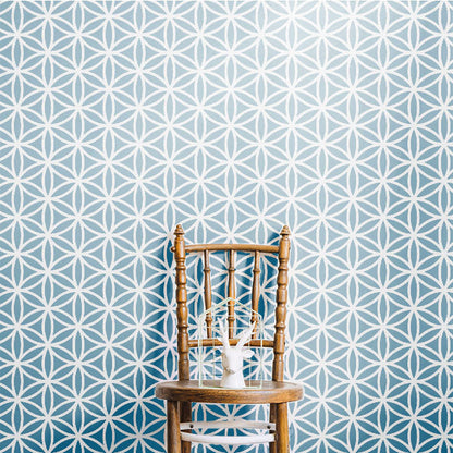 Flower of Life Pattern Moroccan Fabric Reusable Stencil For Canvas And Wall Painting.ID#208H