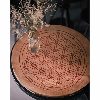 Flower of Life Pattern Moroccan Fabric Reusable Stencil For Canvas And Wall Painting.ID#208H