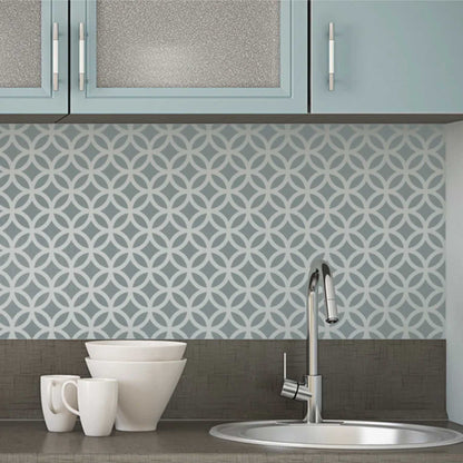 Circule And Diamond Pattern Reusable Stencil For Canvas And Wall Painting.ID#208I