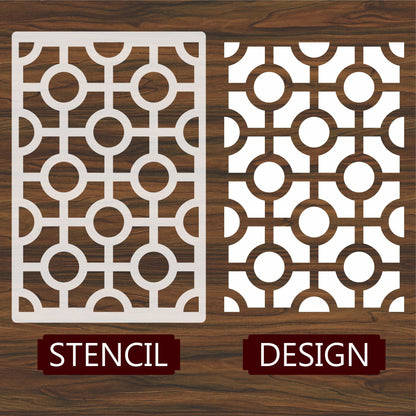 Jali Pattern Reusable Stencil For Canvas And Wall Painting.ID#212B – ID# 257