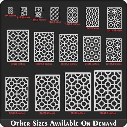 Jali Pattern Reusable Stencil For Canvas And Wall Painting.ID#212B – ID# 257