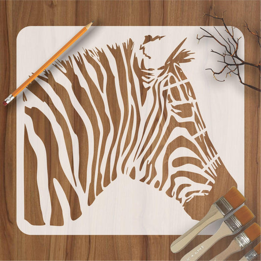Zebra Reusable Stencil For Canvas And Wall Painting.ID#214