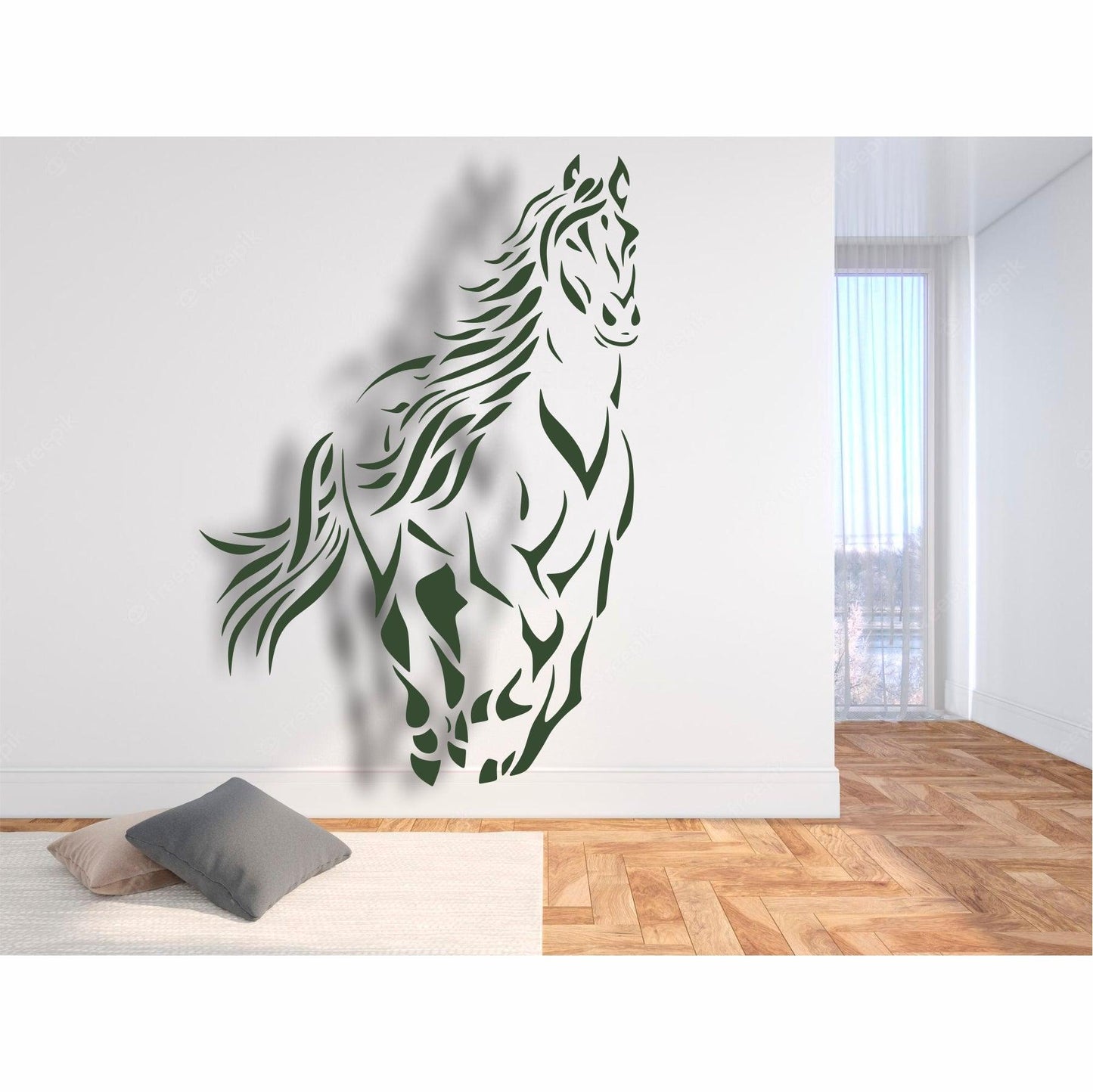 Horse Reusable Stencil For Canvas And Wall Painting.ID#220